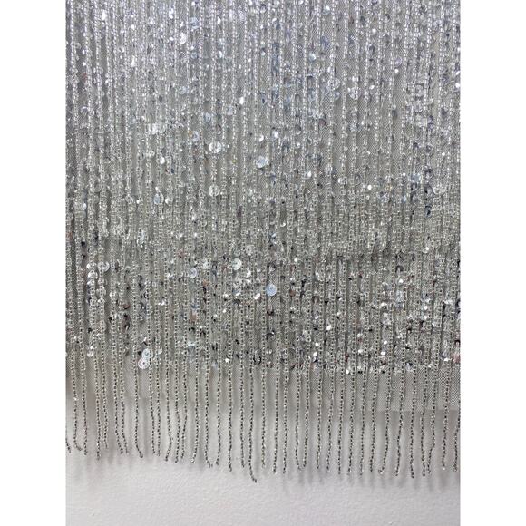 NWT ADRIANNA PAPELL DRESS SILVER 4P - Picture 13 of 16